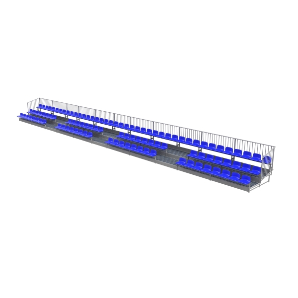 Fixed grandstand with plastic seats and podium - type TWZ