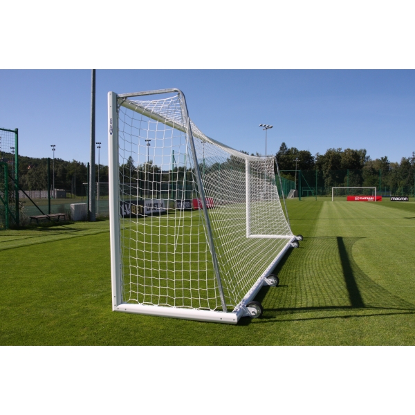 Soccer goals 7.32 x 2.44m mobile with wheels