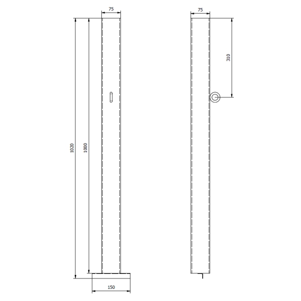 Adapter for steel poles