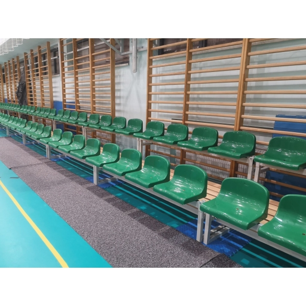 Stationary grandstand - plastic seats