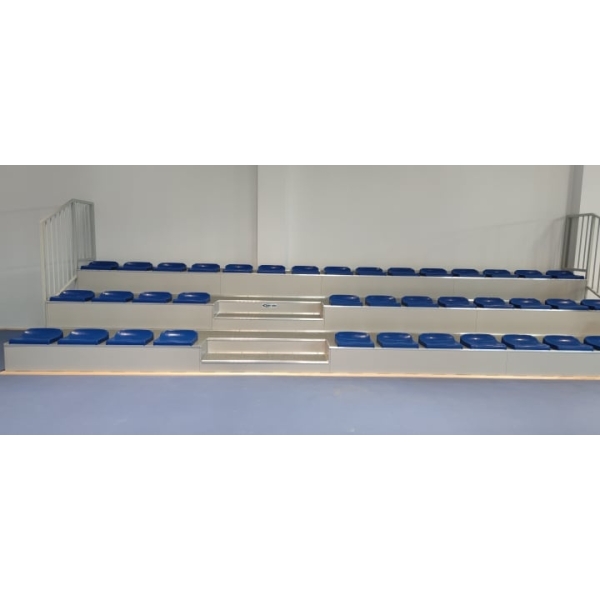 Fixed grandstand with plastic seats and podium - type TWZ