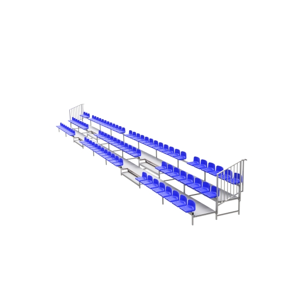 Stationary grandstand - plastic seats