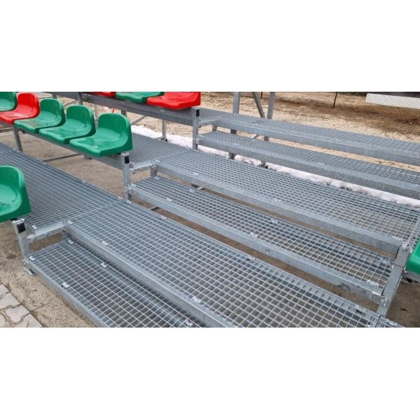 Fixed grandstand with plastic seats and podium, type TSD 200