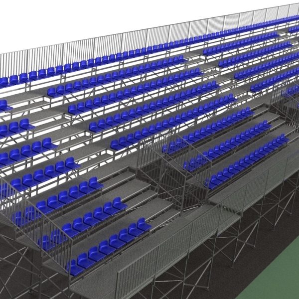 Trybuna stała z siedziskami plastikowymi TZ