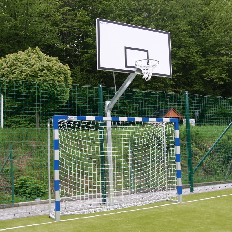 Aluminium-Handballtore, 3x2 m, Rahmen an den Ecken verschraubt