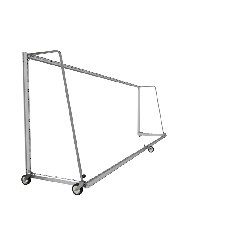 Fußballtore 7,32 x 2,44, Aluminium, fahrbar mit 5 Rollen