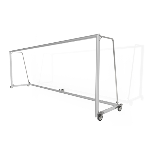 Fußballtore 7,32 x 2,44, Aluminium, fahrbar mit 5 Rollen