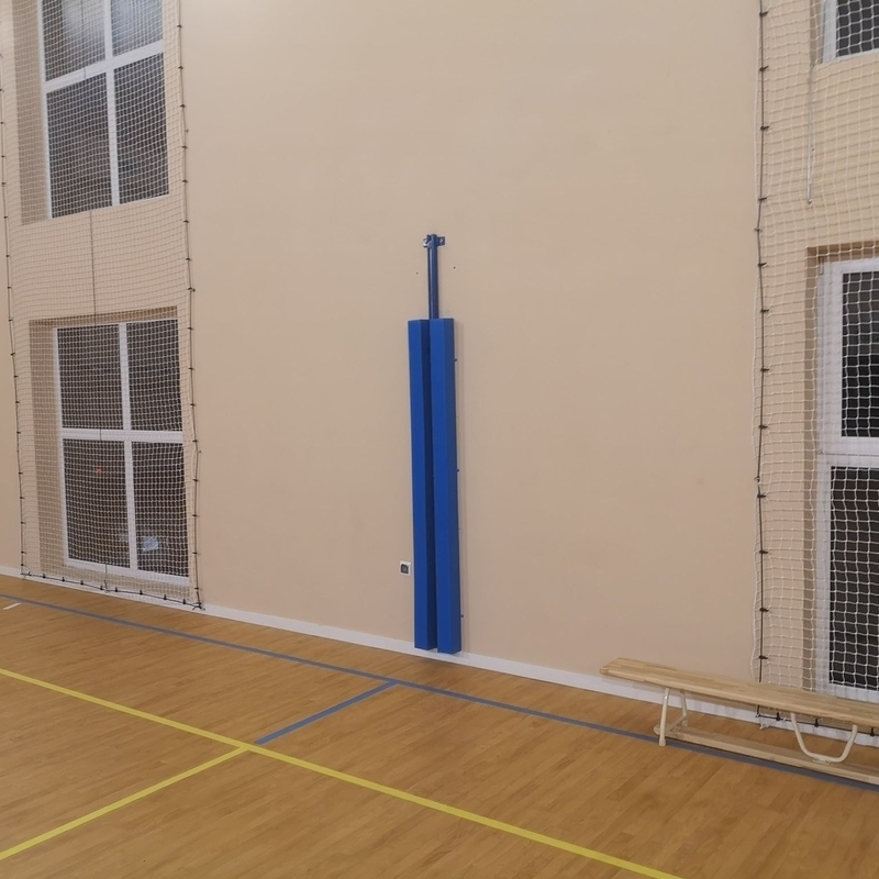 Volleyball wall rail covers