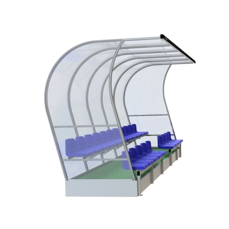 Kabina dwurzędowa dla zawodników rezerwowych