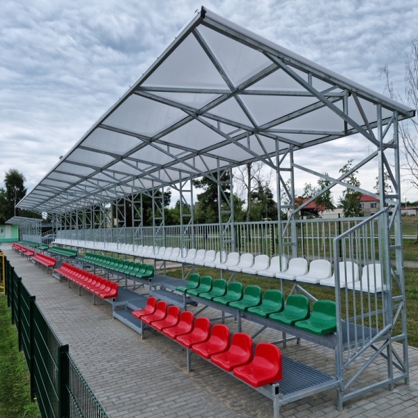 TDF überdachte feste Tribüne - für den Einsatz auf Außenplätzen