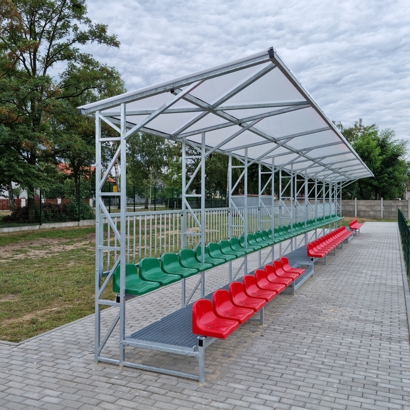 TDF fixed covered grandstand - for use on outdoor playing fields