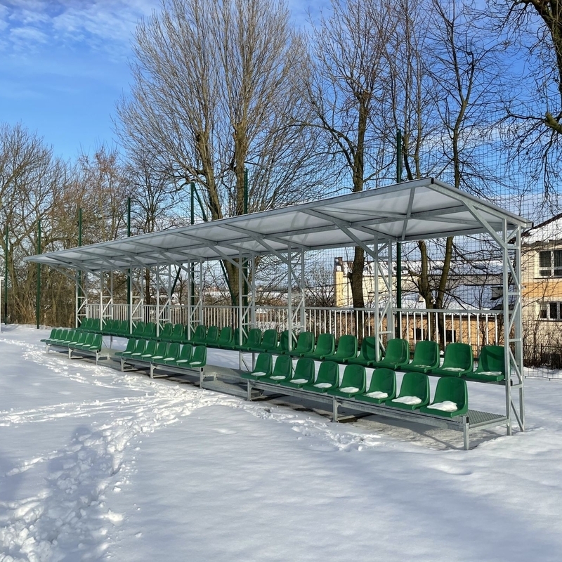 TDF fixed covered grandstand - for use on outdoor playing fields