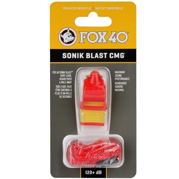 Fox 40 Sonik Blast CMG Официальный свисток со шнуром