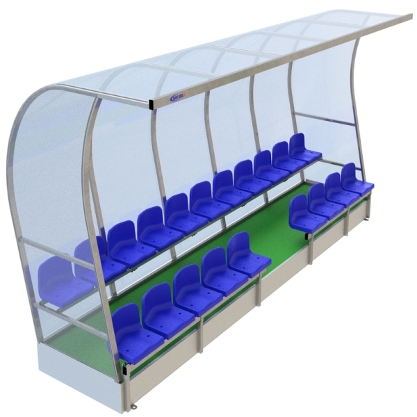 VIP reserve player cabin (platform with artificial grass)