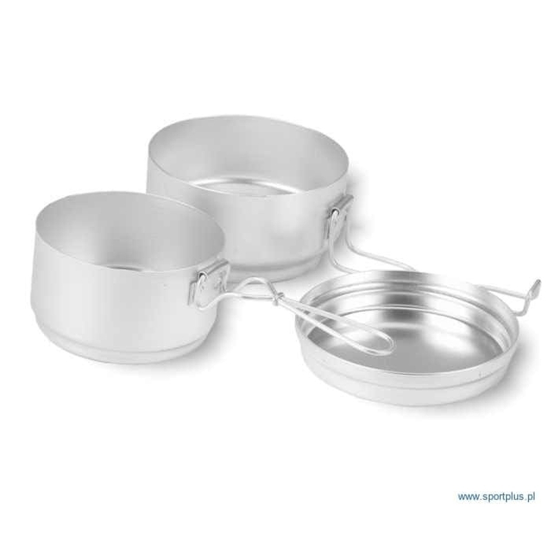 Aluminum 3-piece menagerie (pot + saucepan+ lid)