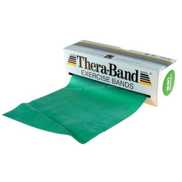 Rehabilitation tape 5.5 m green, strong resistance