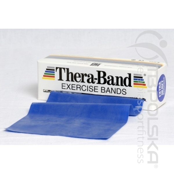 Rehabilitation tape 5.5 m blue, extra strong resistance