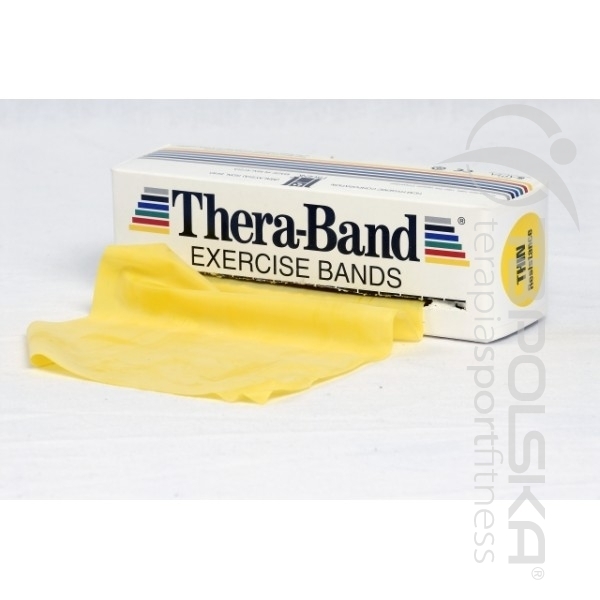 Rehabilitation tape 2.5 m yellow, weak resistance