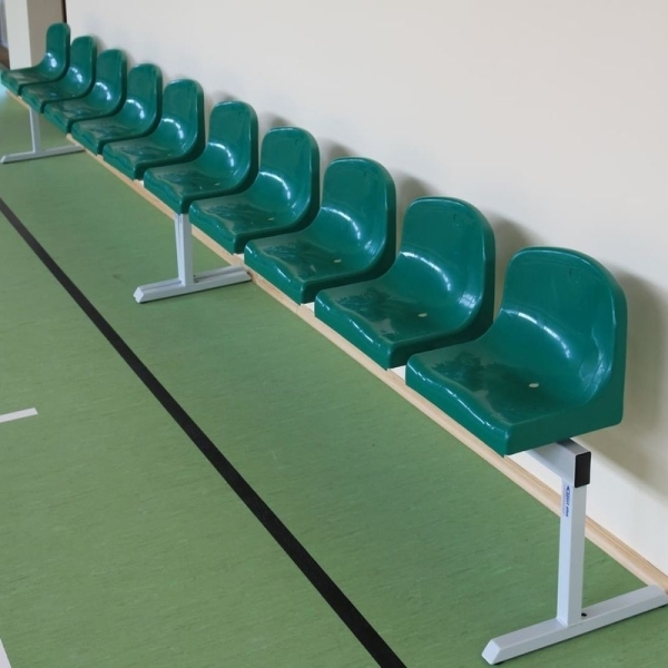 Seats on free-standing structure - free-standing bench