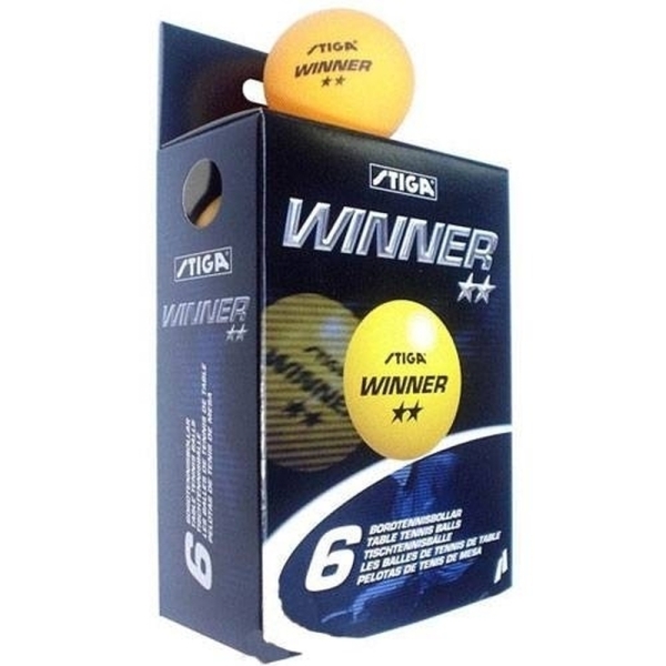 Stiga Winner table tennis ball, orange color