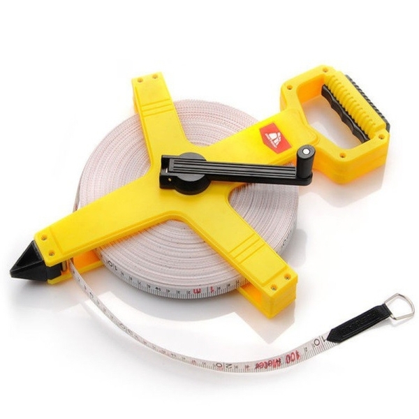 Measuring tape 30 m, fiberglass, with handle