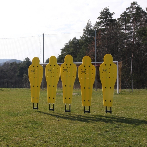 Tippbar träningsvägg för fotboll (5 figurer), Pro Soft-skum