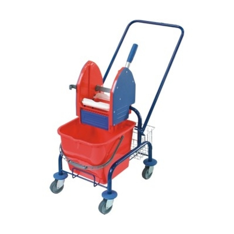 Single cleaning cart, painted