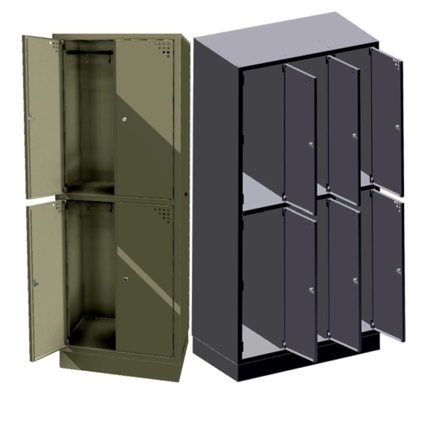 Closet and locker cabinet, 4 doors (SM-80-4S)