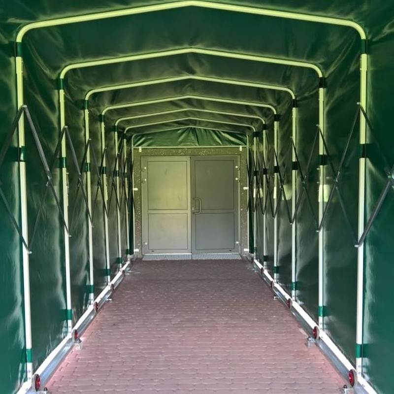 Teleskopisk tunnel till fotbollsstadion