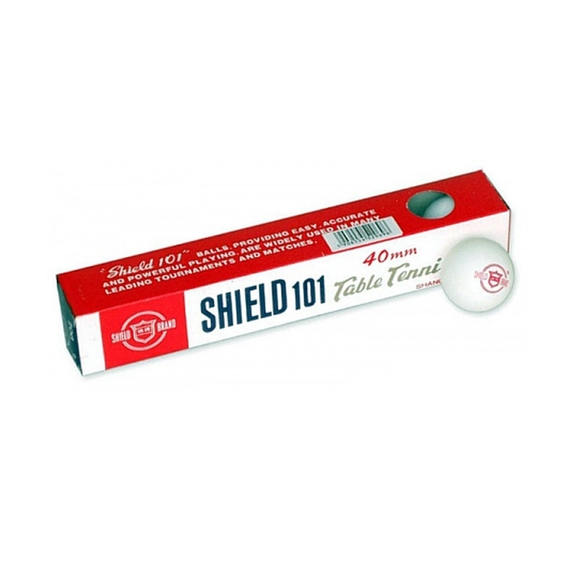 Мяч для настольного тенниса SHIELD, белый