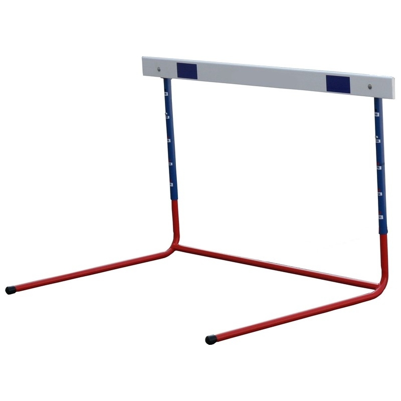 Curved aluminum-steel school hurdle 686-1067 mm