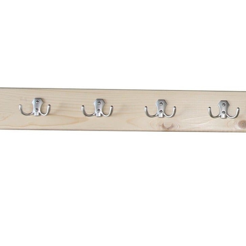 Wooden slat checkroom hanger