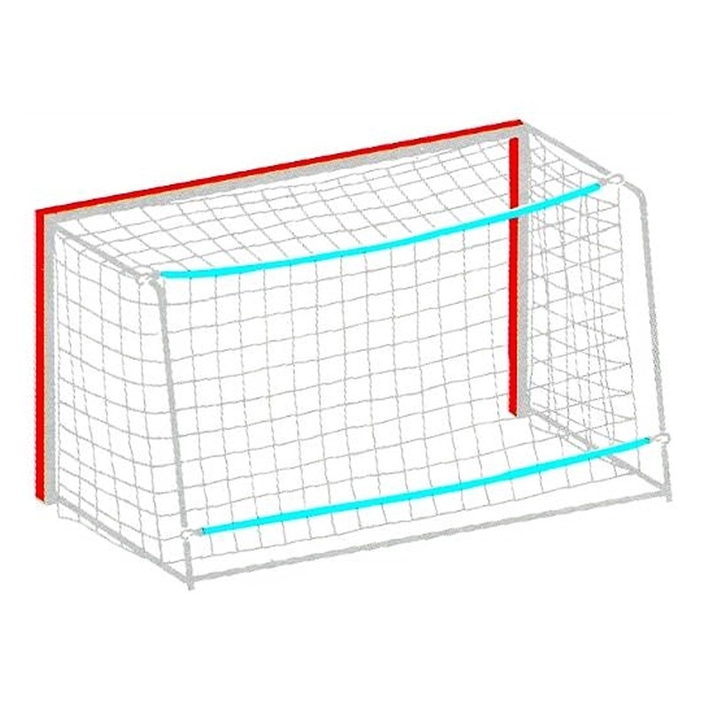 Handballnetz Exklusiv, PES 4 mm, Tiefe 0,8 x 1 m