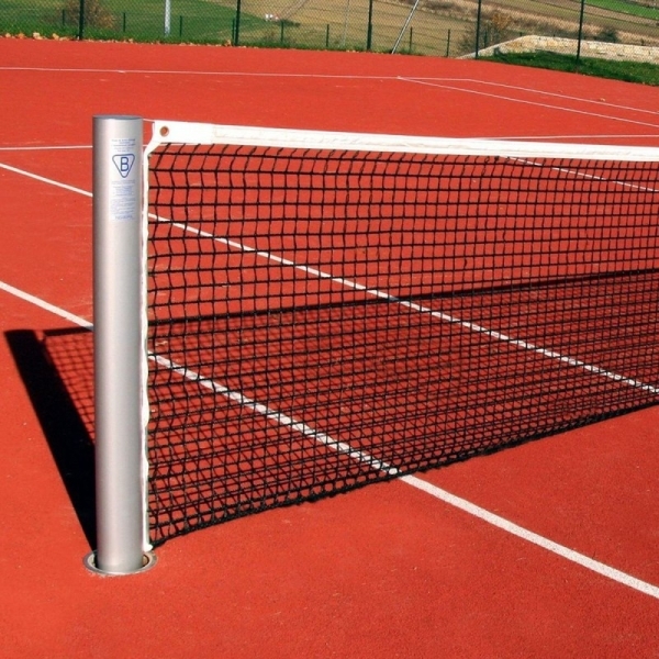 Tennis net, PE, reinforced with tape, string thickness 3 mm