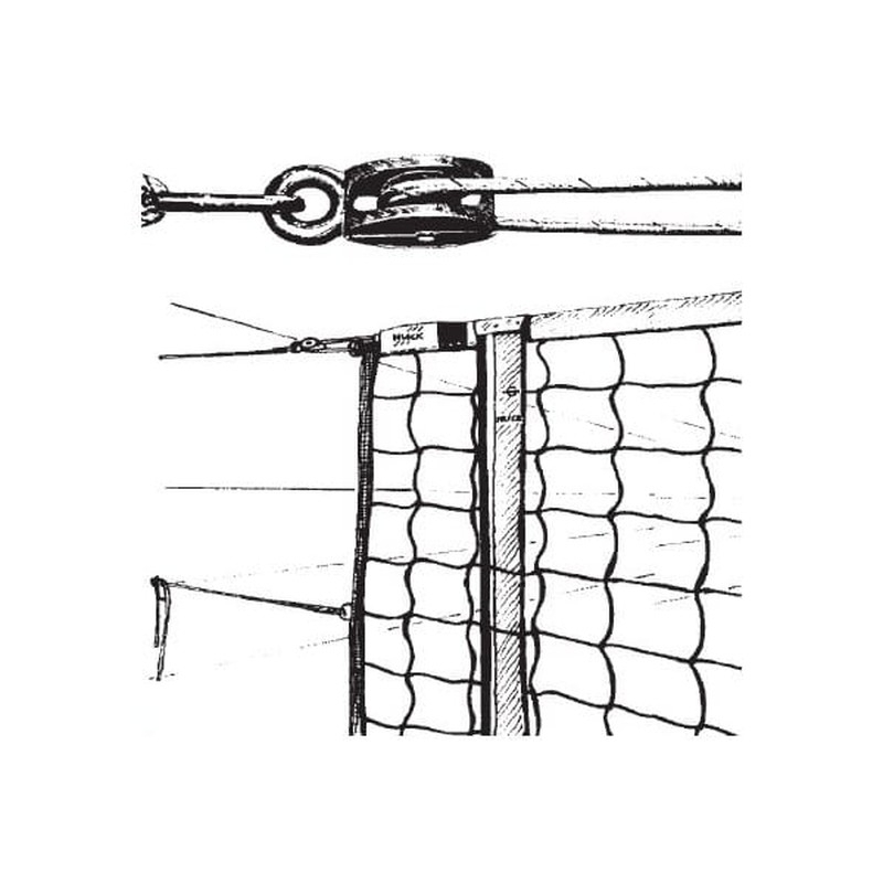 FIVB-turnausten lentopalloverkko (Smash), PP 4 mm, vahvistettu.