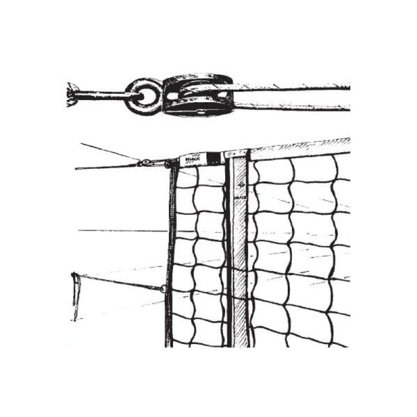 FIVB tournament volleyball net (Smash), PP 4 mm, reinforced