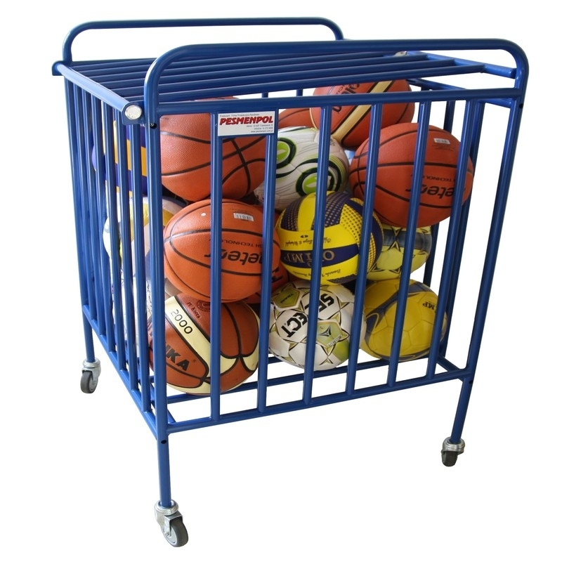 Lockable ball cart