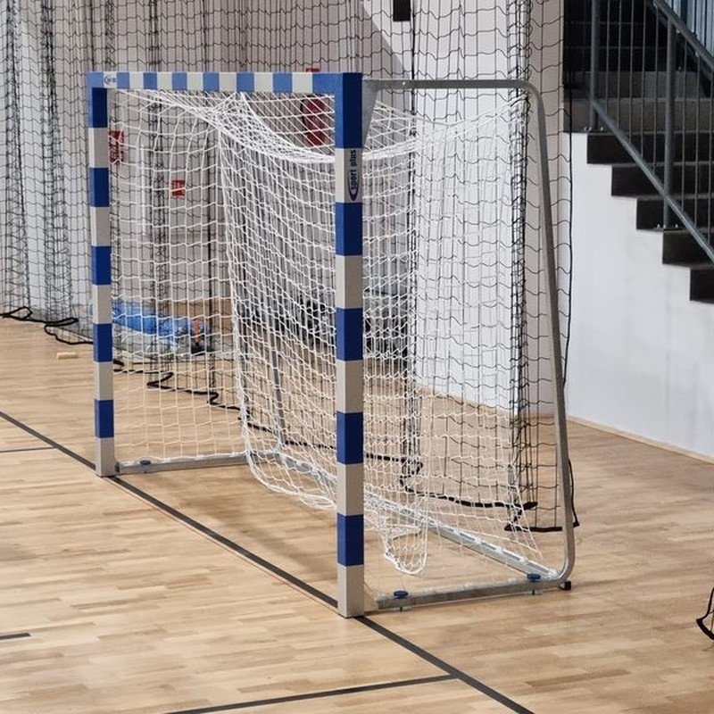 Handballnetze, PP 4 mm, 0,8x1 m tief, mit Fänger