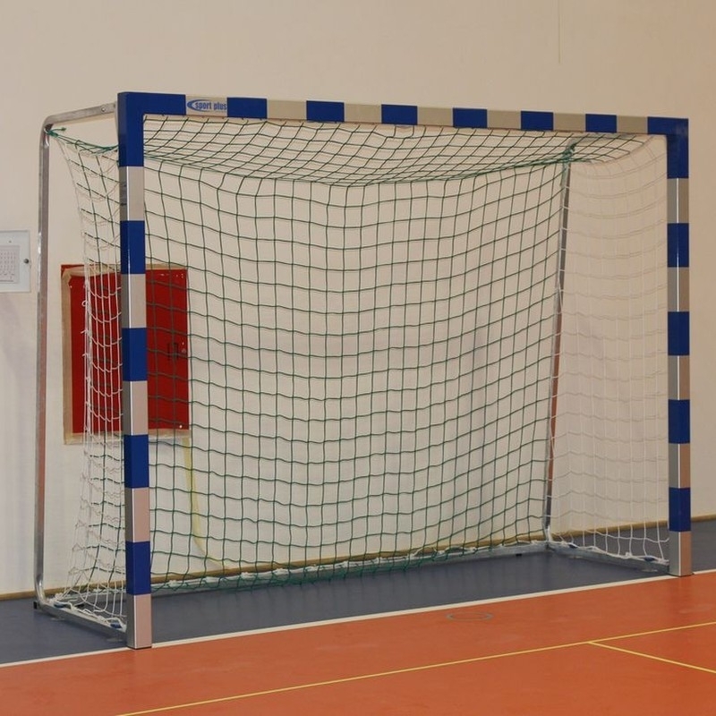 Handballnetze, PE 3 mm, Tiefe 0,8 x 1 m - weiß