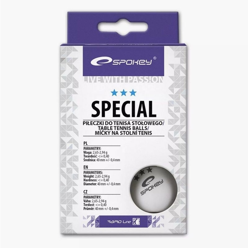 Spokey Special bordtennisboll, vit