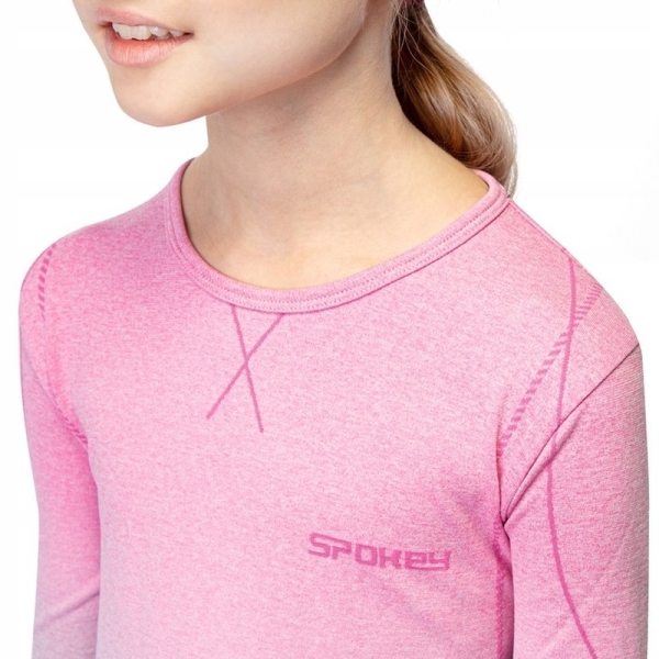 Spokey children's thermal underwear, 928788, size 146/152, grey/rose color