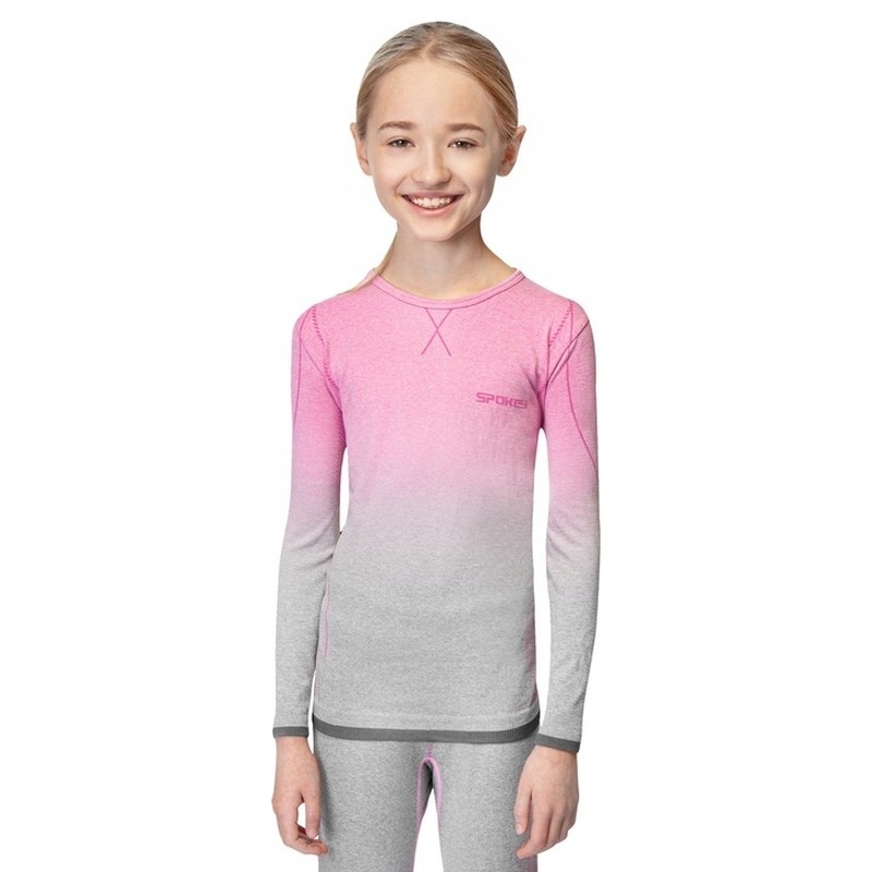 Spokey children's thermal underwear, 928787, size 134/140, grey-rose color