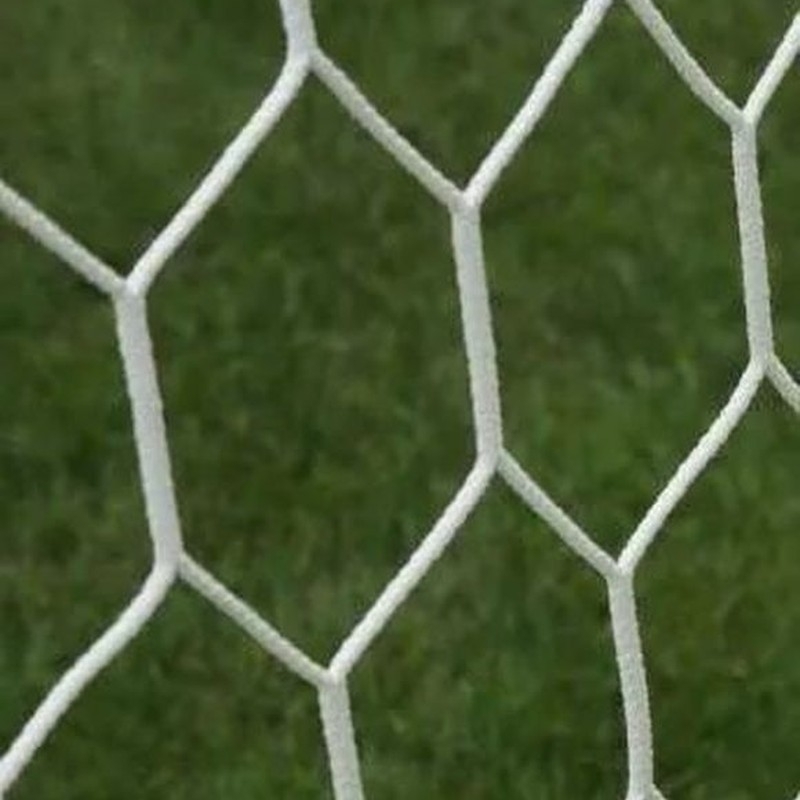 Futbola tīkli 7,32 x 2,44 m, PA 6 mm, dziļums 200/200 cm, šūnveida, šūnveida.