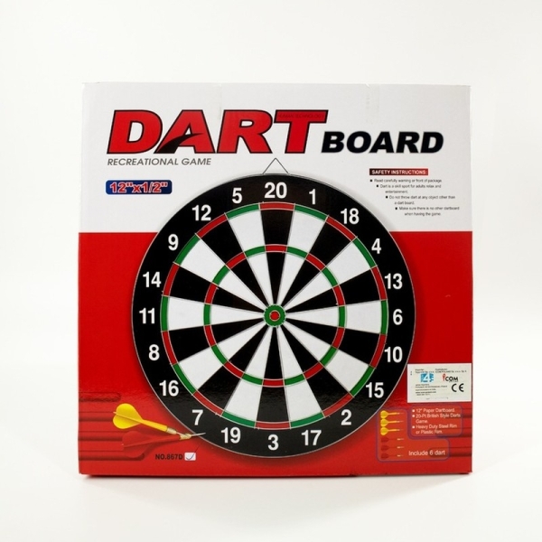 Tarcza Dart sizalowa 30 cm + 6 rzutek