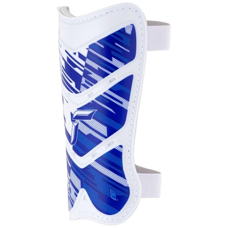 Reusch Shinguard Attakt Lite football protector, size L, color white and blue