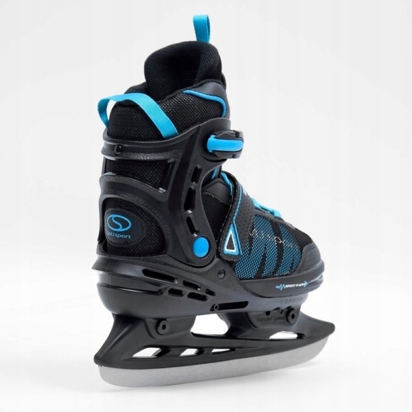 SMJ Zizu field hockey skates, size 35-40, black-blue color