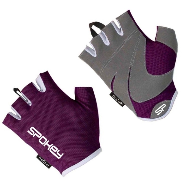 Spokey fitness gloves, Lady Fit, 928971, size M, color purple-gray