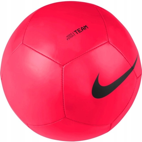 Nike Pitch Team soccer ball, size 5, color red