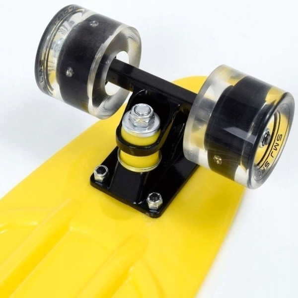 SMJ Fiszka skateboard, Gul sport BS-2206PL LED