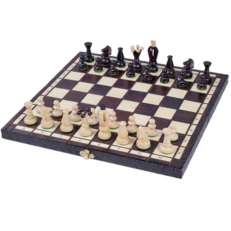 Royal wooden chess, medium - Sunrise Chess & Games